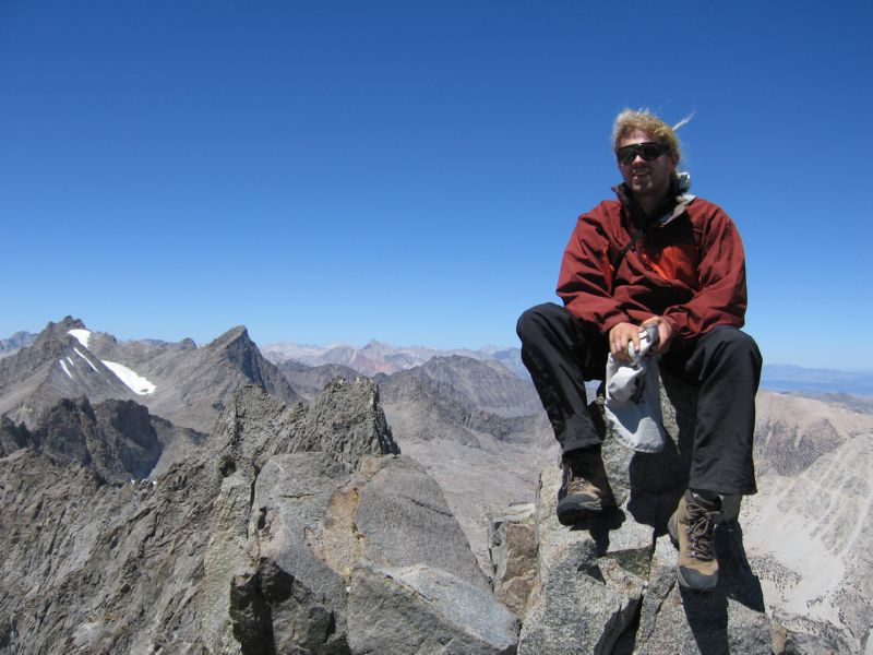 2007-08-12 Middle Palisade (38) Me on Summit